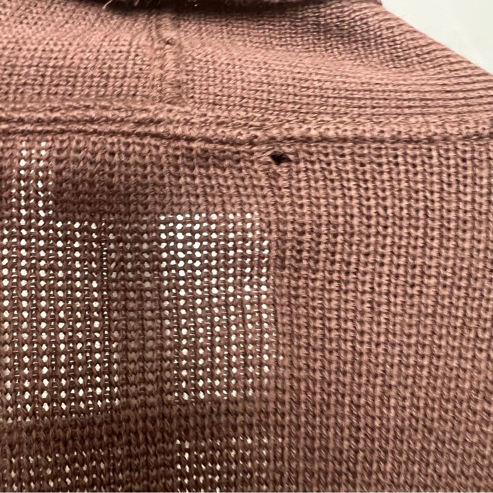 Fioreblu Knit Cardigan Sweater Wool Blend Grandmacore Classic Cozy SZ M Brown - Picture 10 of 16